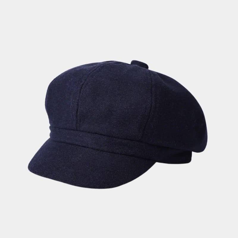 Béret casquette bleu marine en coton