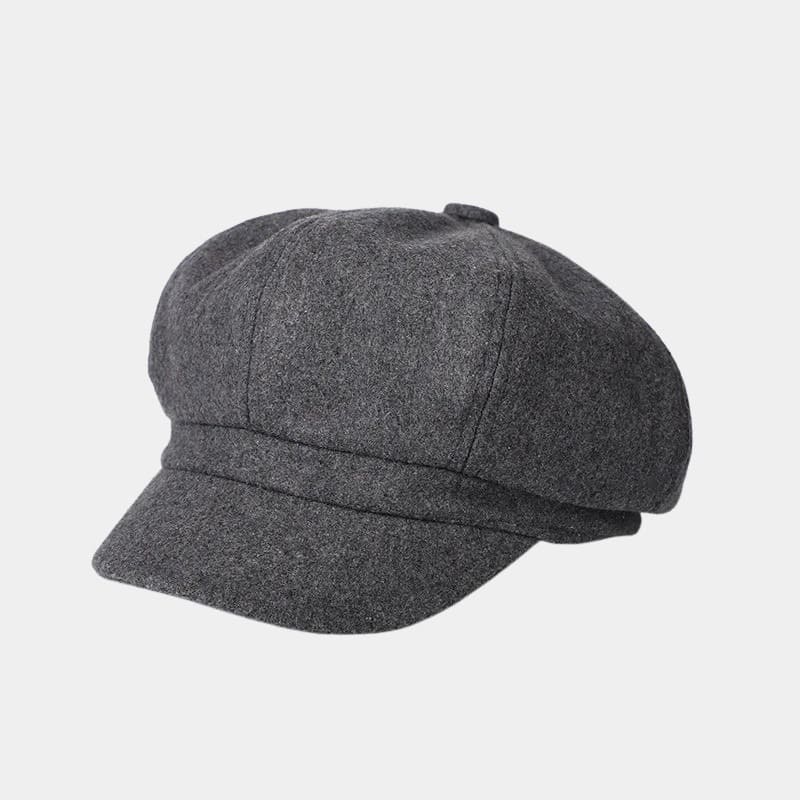 Béret casquette gris foncé en coton