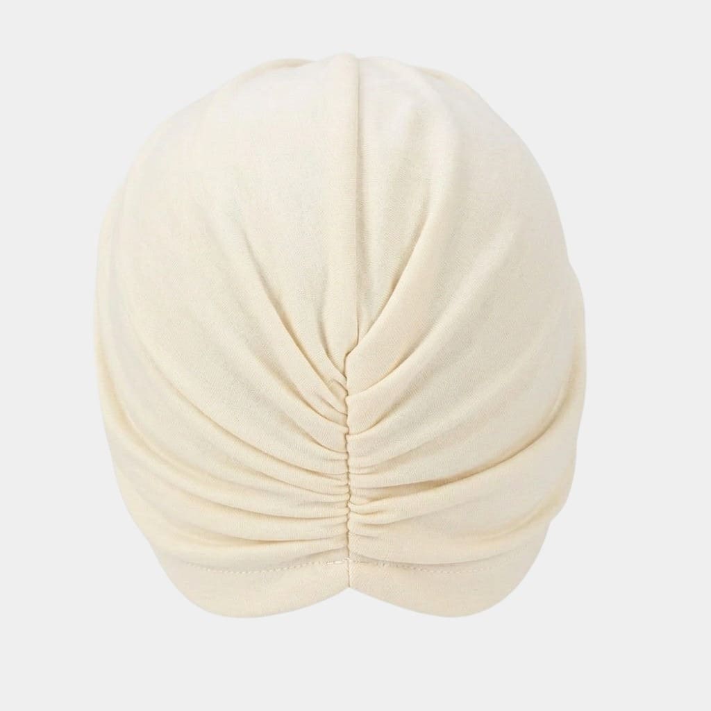 Turban croisé beige