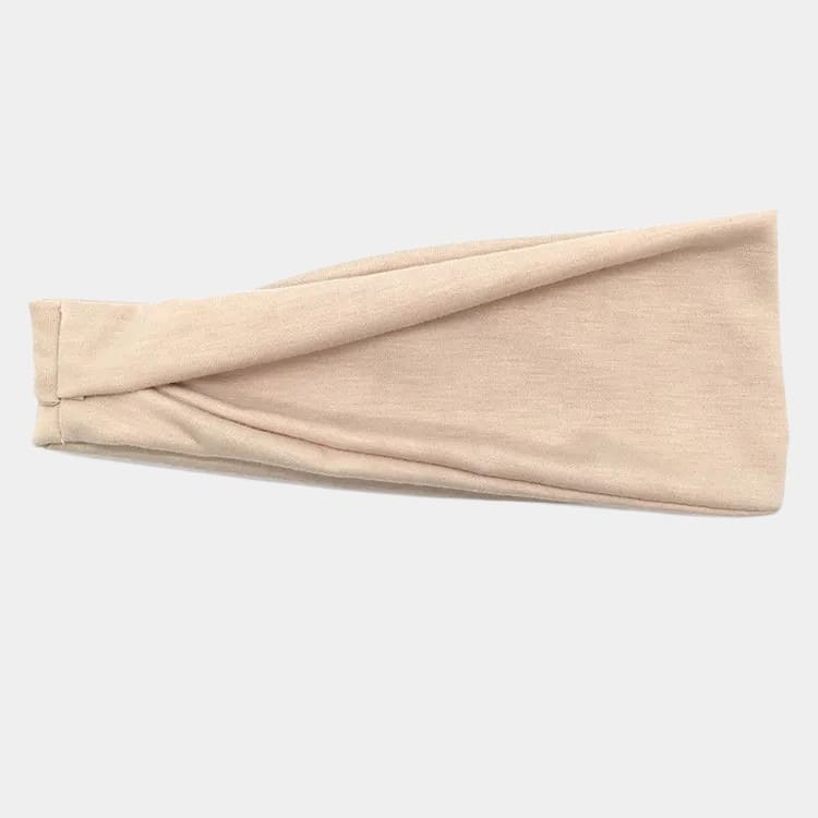 Bandeau élastique beige uni