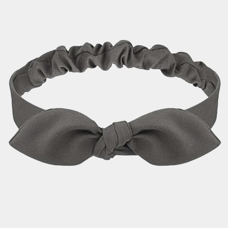 Bandeau nœud papillon gris