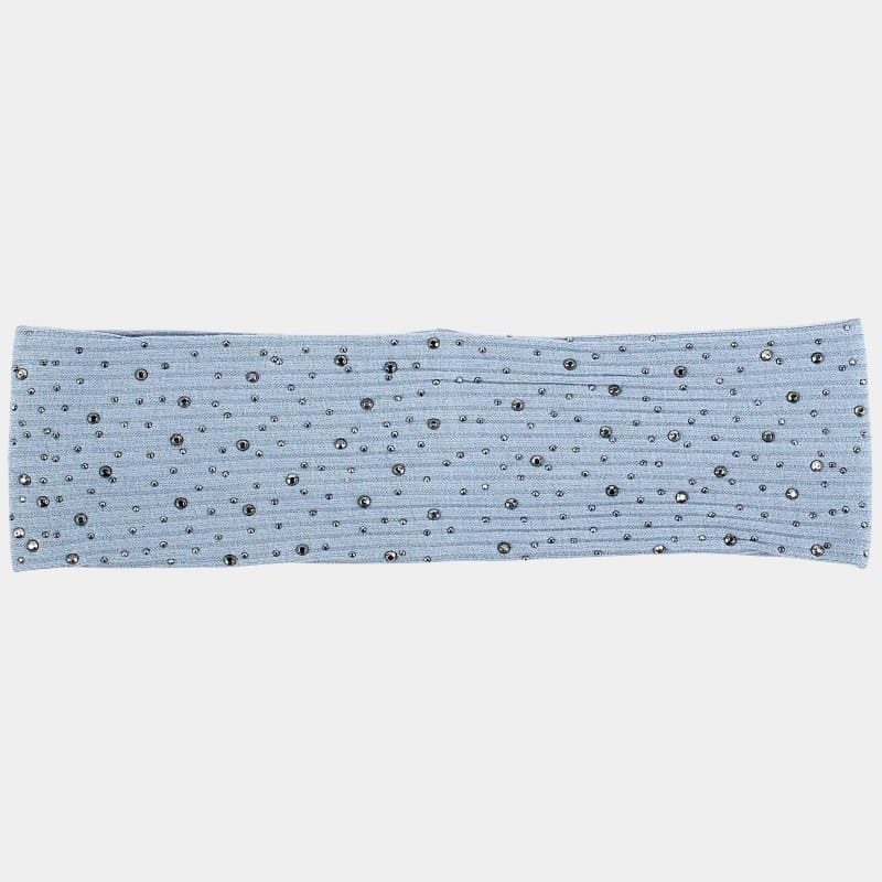 Bandeau à strass bleu