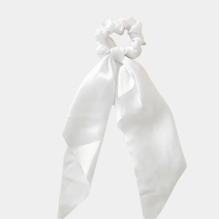 Chouchou foulard blanc