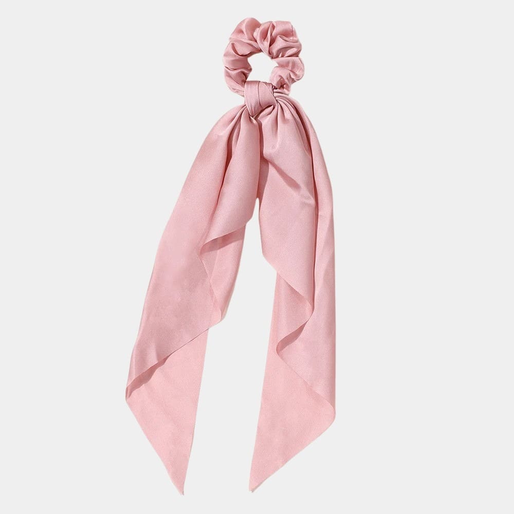 Chouchou foulard rose