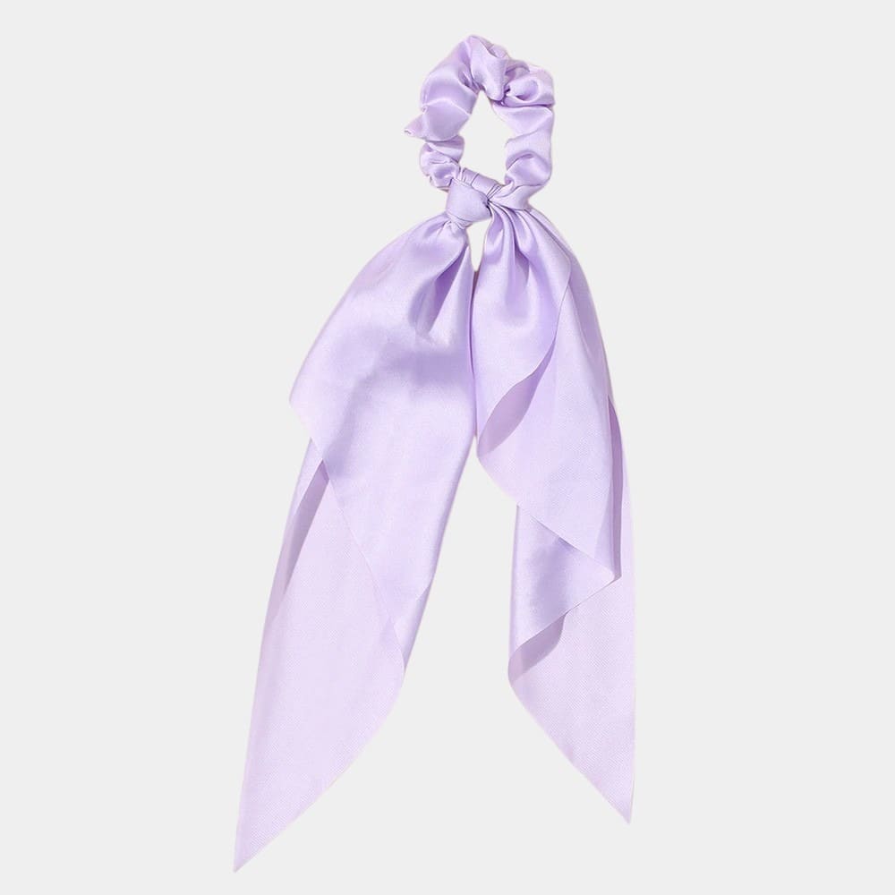 Chouchou foulard violet clair