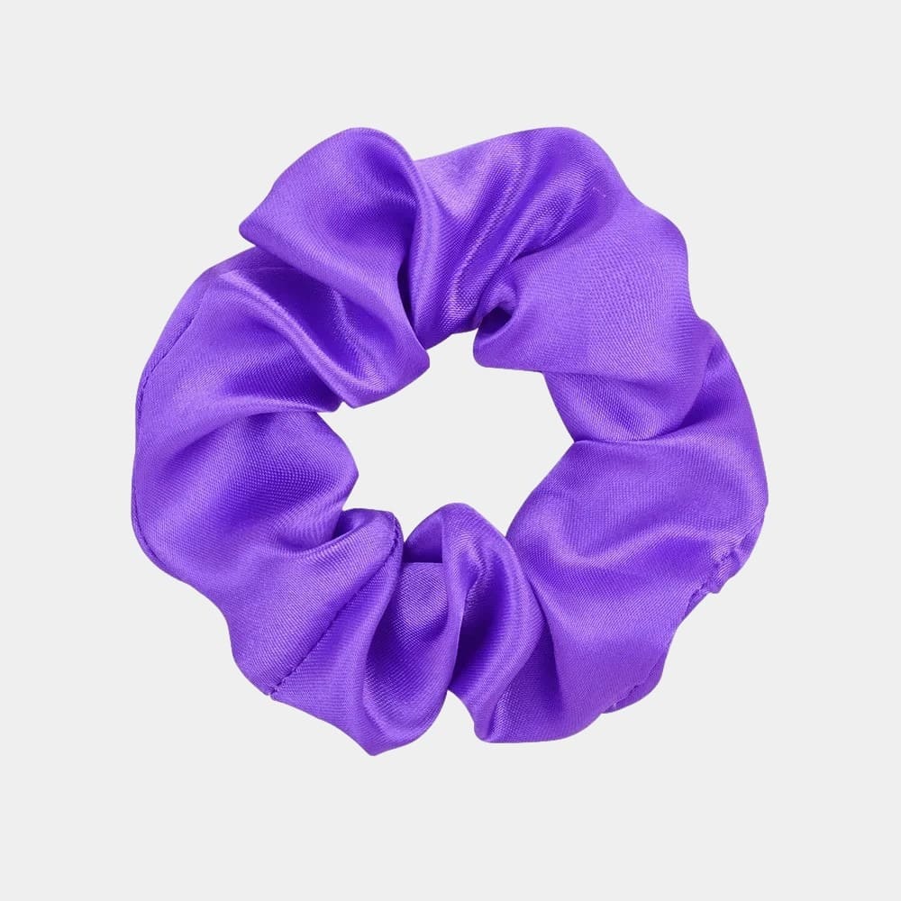 Chouchou en satin violet