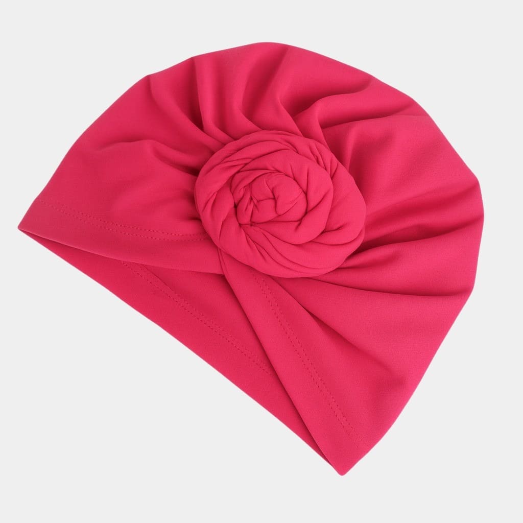 Turban rose bonbon avec gros nœud